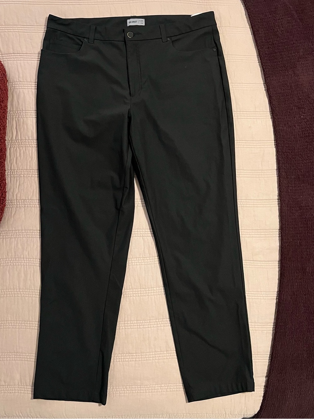 VRST Limitless Black Men's Pants Golf Business Casual Size 38X32